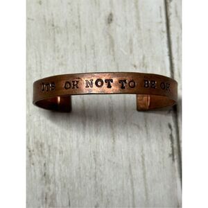 It’s‎ Ok not to Be OK Unisex Copper Cuff Bracelet Hand Stamped